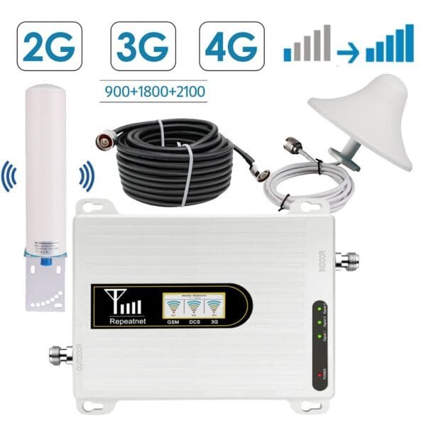 New Upgraded Cell Booster For Home Triband 900/1800/2100Mhz