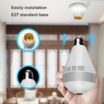 Hot Sale bulb CCTV 360 Degree VR Wireless Light Panoramic Wifi Bulb Camera Two Way Talk 1080P V380 H.265 Indoor Fisheye