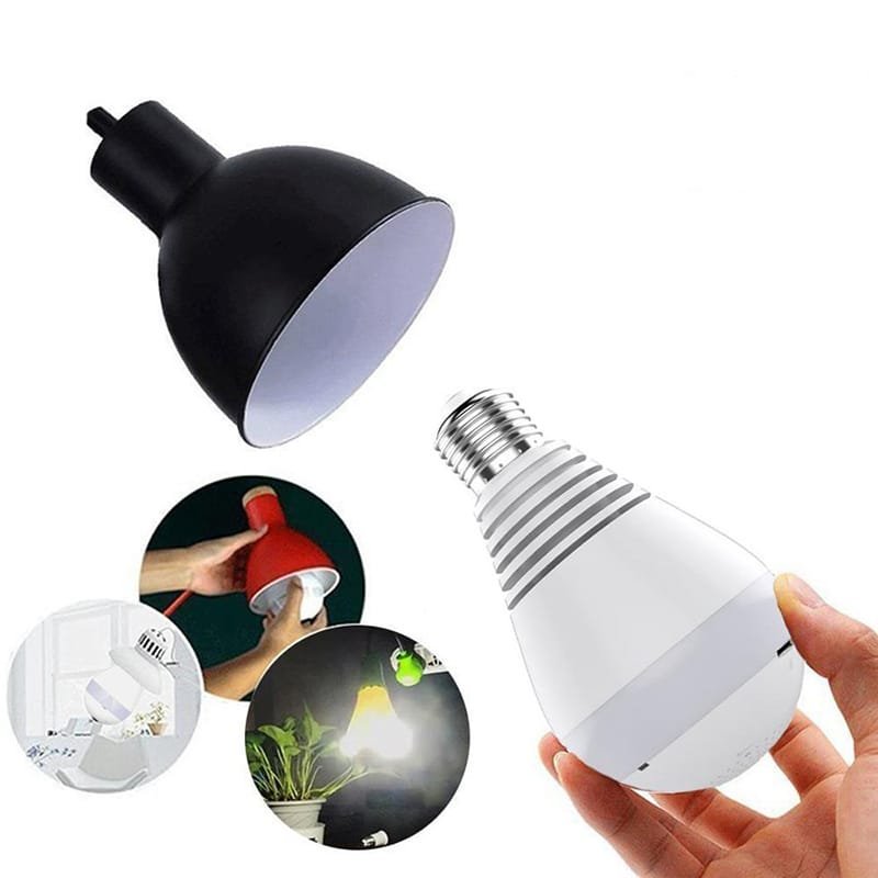 Hot Sale bulb CCTV 360 Degree VR Wireless Light Panoramic Smart bulb camera Two Way Talk 1080P V380 H.265 Indoor Fisheye