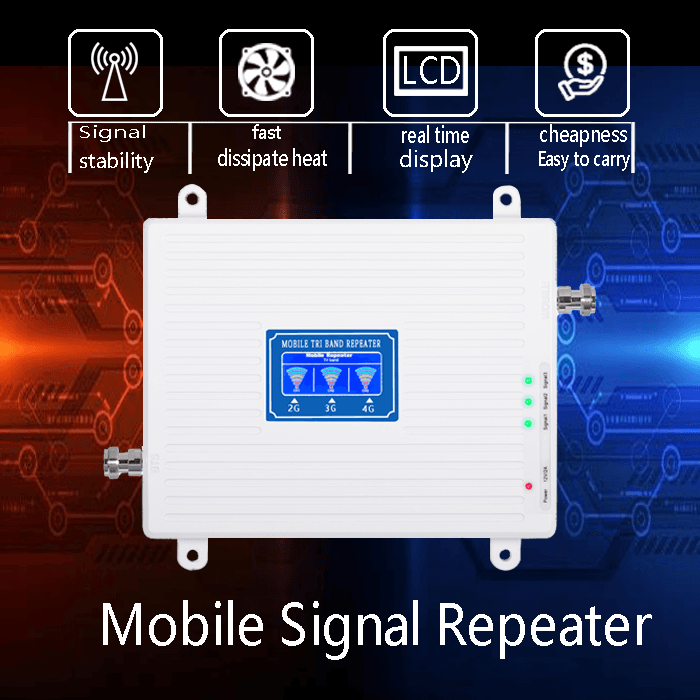 4G 900/1800/2100Mhz Tri Band Cell Phone Booster For House