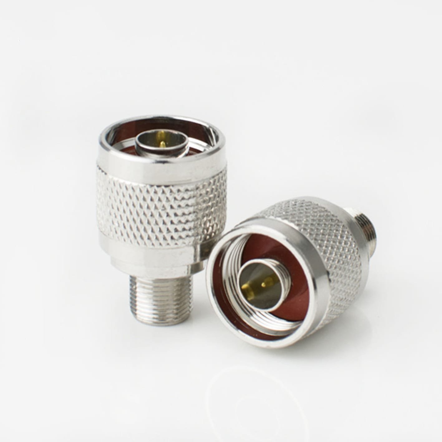 Weatherproof RF coaxial connectors for outdoor use